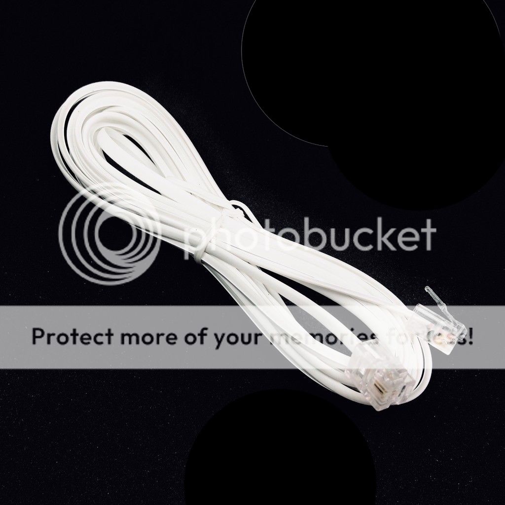 Phone Telephone Cable Extension Cord RJ11 Lead Plug ADSL2 Filter Home